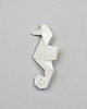 broszki Broszka Porcelanowa Origami Konik Morski Biała