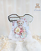 kartki, zaproszenia na chrzest Kartka body na chrzest, pamiątka chrztu "Rose Bear" GOTOWA