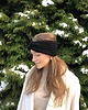 opaski do włosów Opaska wełniana handmade czarna 100% wełna