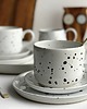 filiżanki Filiżanka ceramiczna ze spodkiem i łyżeczką