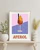 grafiki i ilustracje Plakat z drinkiem Aperol