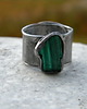 pierścionki - różne Roman Ancient Ring ;) surowy malachit