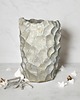 wazony Duży wazon na kwiaty, ręcznie rzeźbiony obiekt ceramiczny, styl wabi sabi