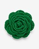 broszki Broszka róża XL - zielona