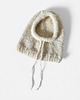 czapki damskie Kremowa balaclava boucle