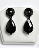 kolczyki swarovski Kol II, eleganckie kolczyki z onyksem, beading