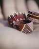 pierścionki - różne Pierścionek Beadingowy Bordeaux