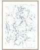 plakaty Plakat MAZURY Wielkie Jeziora Mazurskie Szlak Jezior (porty, mariny)