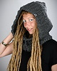 szale damskie Monohood 07 - CIEMNY SZARY