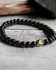 biżuteria męska Męska bransoletka: PIRYT & ONYKS :: na gumce