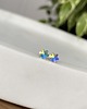 kolczyki swarovski Kolczyki - Kryształy Swarovski-  Tęczowe śnieżynki