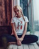 t-shirt damskie Koszulka organiczna z nadrukiem  Christmas girl
