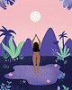 grafiki i ilustracje Full moon