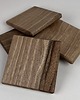 podkładki do kuchni Komplet 4 unikatowych podkładek z drewna orzecha włoskiego