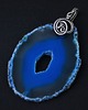 wisiory Kylie - duży wisior wire-wrapping z agatem