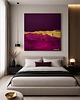 obrazy PURPUROWY SEN  - unikat obraz ręcznie malowany akryl 120x120cm