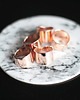 pierścionki złote Rose Gold Plated Wide Band Ring