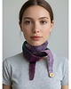 szale damskie Minimalistyczny krótki szalik wiązany ręcznie robiony vegan