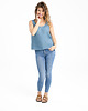 topy damskie Lniany top WILLOW dusty blue