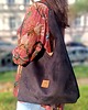 torby na ramię Zamszowa torba Hobo Bonita Czekoladowa