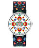 zegarki damskie Zegarek - Folkowa mandala - folk czarny, nato