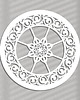 dekoracje - na ścianę DEKORACYJNY PANEL AŻUROWY, LILIANNE, DEKORACJA ŚCIENNA 3D, ORNAMENT, 60 cm, B
