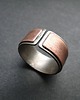 biżuteria męska Obrączka Unisex Srebro & Miedź 002