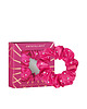 akcesoria dla niej CRYSTALLOVE Gumka do włosów z jedwabiu z kryształkami - hot pink