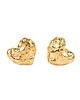 kolczyki pozłacane Złote sztyfty serduszka Organica