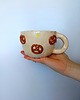 kubki Ceramiczny ręcznie robiony kubek w precelki