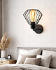 kinkiety Druciany kinkiet do czytania w sypiali ERIE LOFT w stylu loftowym