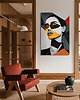 obrazy Abstract Woman with Geometric Shapes - dekoracja ścienna