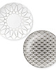 patery i talerze Talerze 21cm  2szt.  set 01  platyna