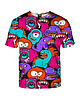 t-shirt damskie Damski T-shirt DR.CROW Colorful Monster