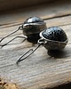 kolczyki wire wrapping Spękane kule    -  kolczyki