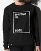 bluza bez kaptura damska Smutno mi, Boże - bluza damska (czarna)