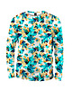 bluzy męskie Koszulka Longsleeve Męska DR.CROW Cyan Leaves