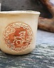 dodatki - łazienka - różne Leśna Elegancja - Ręcznie Lepiony Kubek ceramiczny z Motywem Jelenia