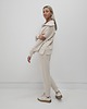 komplety damskie Anisa minimalistyczny lekko dopasowany komplet spodnie i bluza - Clud