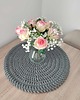 podkładki do kuchni Podkładka Boho szydełkowa ze sznurka bawełnianego 50cm