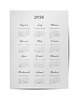 plakaty Plakat kalendarz 2026, minimalistyczny, kobiecy, do biura, salonu, 30x40cm.