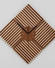zegary ZEGAR GEOMETRYCZNY, LAMELE, NOWOCZESNA DEKORACJA , CZEREŚNIA S ( 40 x 40 cm )