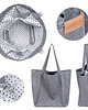 torby XXL Big Lazy bag torba ciemnoszara na zamek / vegan