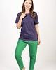 t-shirt damskie T-shirt fiolet melanż Flow