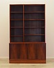 regały Biblioteczka palisandrowa, duński design, lata 70, produkcja: Hundevad