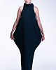 sukienki midi damskie Turtleneck marine