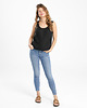 topy damskie Lniany top WILLOW deep black