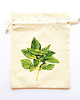 torby na zakupy Bawełniany woreczek zero waste - bazylia