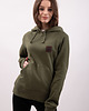 bluza z kapturem damska Bluza military bawełna organiczna GOTS
