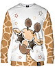 bluzy męskie Bluza Bez Kaptura Męska DR.CROW Cute Giraffe